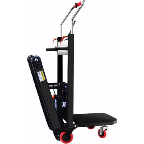 【MumuElf純正品】電動折りたたみ台車 階段昇降機 階段昇降トロリー ゴムクローラ付き 重荷物移動 重い家具を簡単に移動で 物流機器 階段/平地向け 家庭用 業務用 (150KG,A)